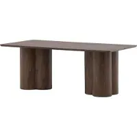 Furnlux Classic FURNLUX Table basse Olivia Noyer 60cm / Hauptfarbe : Braun / Abmessungen : 60 x 120 x 45 cm