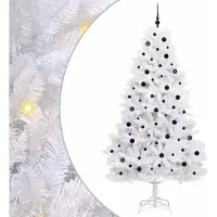 Syfax Sapin de Noël Artificiel à Branches Articulées Blanc 240 cm
