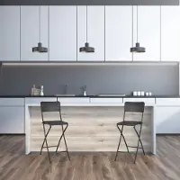 Northix Tabourets de bar pliants, aspect rotin résistant aux intempéries