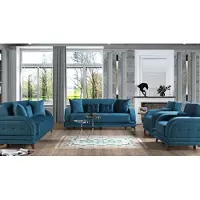 AEA Sofagarnitur 3+2+1+1 Holz Wohnzimmer Luxus Sofa Modern Stoff Komplett Modern
