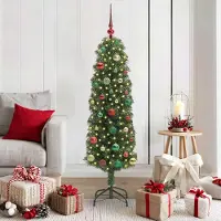 vidaXL 2025 cloris Arbre de Noël artificiel avec 150 LEDs avec support Vert 150 cm - Arbres de Noël artificiels Sale5223747 2parcel