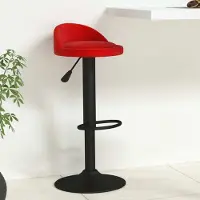 Prolenta Maison Exclusive - Tabouret de bar en velours bordeaux
