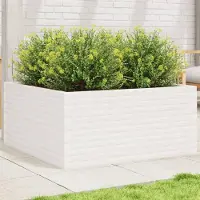 Prolenta Maison Exclusive - Jardinière blanc 100x100x46 cm bois de pin massif