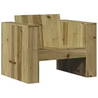 Syfax Canapé de jardin 79x60x62 cm bois de pin imprégné