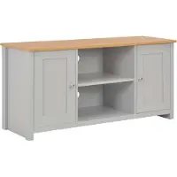 Syfax Meuble TV Gris 120x39x58 cm