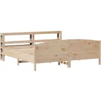 Syfax Cadre de lit sans matelas 180x200 cm bois massif de pin