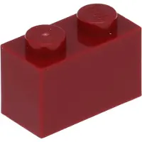 LEGO 50 pièces 3004 Brick 1x2 Part Basic Bricks 50 Rouge foncé