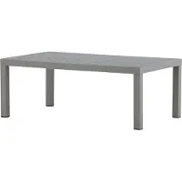 Furnlux Classic FURNLUX Outdoor Table basse Copacabana Gris Vert 70cm / Couleur principale : Gris / Dimensions : 70 x 120 x 45 cm