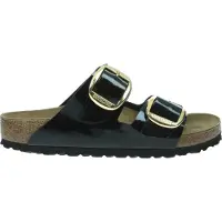 Birkenstock Arizona Big Buckle Birko-flor Patent Sandals Noir EU 38 Femme