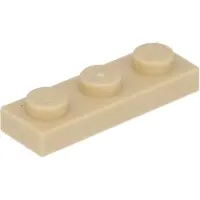 LEGO 1x3 plaque 3623 - 100 pièces beige