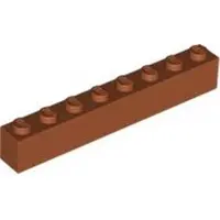 LEGO 50 pièces 3008 Brick 1x8 Part Basic bricks 50 dark orange