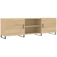 Syfax Meuble TV chêne sonoma 150x30x50 cm bois d'ingénierie