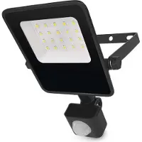 Emos spot LED fin en aluminium VISIO avec capteur 10 W, 1500 lm, étanche, blanc neutre, flux lumineux élevé 150 lm/W, extérieur, ZS2913