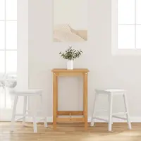 Prolenta Maison Exclusive - 2 tabourets de bar, bois massif blanc, hêtre
