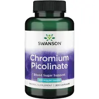 Sonstiges Picolinate de chrome 200 mcg 200 gélules Swanson Health Products