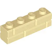 LEGO 100x brique 1x4 , beige