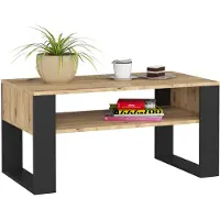 Akord Table Basse Domi Chêne Artisan/Noir 92X53X45