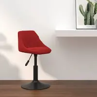 Prolenta Maison Exclusive - Tabouret de bar en velours bordeaux