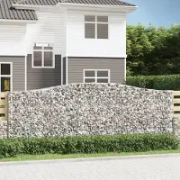 Prolenta Maison Exclusive - Paniers à gabions arqués 10 pcs 400x30x140/160 cm Fer galvanisé