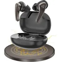 Yenkee Écouteurs sans fil rechargeables TWS YHP 05BT BK, Bluetooth 5.2, Autonomie 6h, Boîtier 320 mAh
