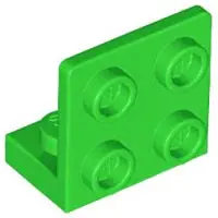 LEGO Angle : 25 équerres 1x2/2x2, 90°, vert clair