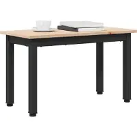 Syfax Table basse Naturel 60 x 30 x 36 cm Bois de pin massif