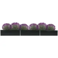 Prolenta Maison Exclusive - Potager surélevé en acier galvanisé 480 x 80 x 45 cm anthracite