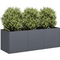 Prolenta Maison Exclusive - Jardinière anthracite 120 x 40 x 40 cm Acier laminé à froid