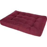Mucola Coussin pour palette Coussin d'assise Coussin latéral Coussin dorsal Coussin Outdoor Lin - Rouge 120x80cm