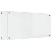 Syfax Crédence de cuisine 2 pcs Transparent 100 x 50 cm verre trempé