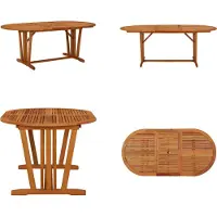 vidaXL Table de jardin 200x100x75 cm Bois massif Eucalyptus - Table de jardin - Tables de jardin - Table de jardin en bois - Table de jardin en bois massif