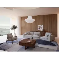 AEA Polstermöbel Sofa Couch Dreisitzer Wohnzimmer Design Sessel Holz Textil