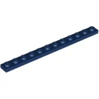 LEGO 1x12 plaques 60479 - 50 pièces bleu foncé