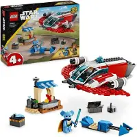 LEGO 75384 Star Wars Le Crimson Firehawk, Jouet de Construction avec Speeder Bike et Minifigurines, Les Aventures des petits Jedi