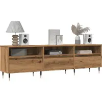 Prolenta Maison Exclusive - Meuble TV Chêne Artisan 150x30x44,5 cm Matériau dérivé du bois