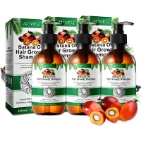 P-Beauty Shampooing Batana au romarin Croissance des cheveux Soin du cuir chevelu anti-chute Vegan, 3x 300ml