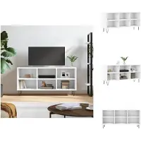 vidaXL Armoire TV Blanc 103,5x30x50 cm Bois composite - Meuble TV