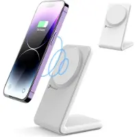 Reagle Chargeur Sans Fil Par Induction 2In1 Magsafe Qi 15W Iphone 16, 15 Airpods