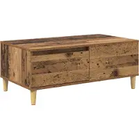 Syfax Table basse Bois Ancien 90 x 50 x 35 cm Bois d'ingénierie