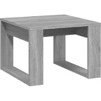 vidaXL Table d'appoint Gris Sonoma 50x50x35 cm Bois composite