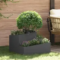 Prolenta Maison Exclusive - Jardinière noire 60 x 60 x 50 cm Acier laminé à froid
