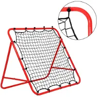 HENGDA Football Rebounder pliable Kickback Tor Réglable en 5 étapes Paroi de rebond Filet pour exercices d'entraînement - Tir - Entraînement technique