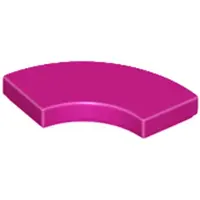 LEGO 2x2 carreaux coin rond 27925 - 50 pièces magenta