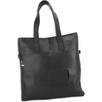 DrachenLeder Florence Shopper cuir noir 37x38x6 sac à anse OTF116S