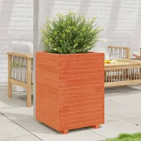 Prolenta Maison Exclusive - Jardinière cire marron 50x50x72,5 cm bois de pin massif