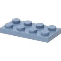 LEGO : 50 Plaques, Größe 2x4 Noppen in Sandblau