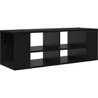 Syfax Ensemble meuble TV Montage mural Chêne noir 102 x 35 x 35 cm
