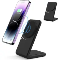 Reagle Chargeur Inductif Sans Fil 2En1 Magsafe Qi 15W Iphone 16, 15 Airpods