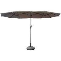 Happy Garden Parasol double 2x4m LINAI taupe