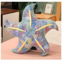 Lean Toys Mascotte Peluche Etoile De Mer Bleu Oreiller 45 Cm